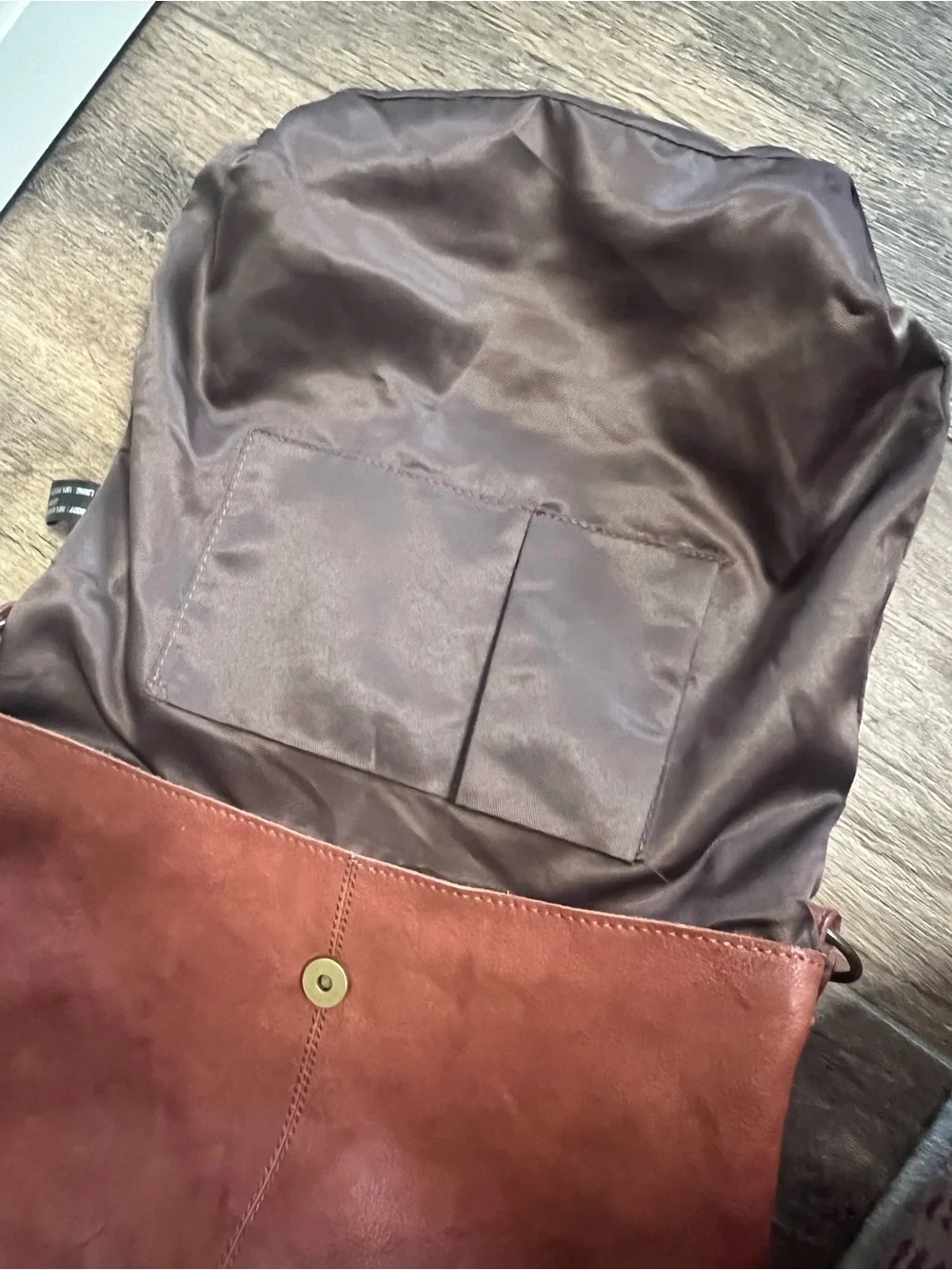 Børn Elaina Red Leather Flap Hobo Shoulder Bag Purse
